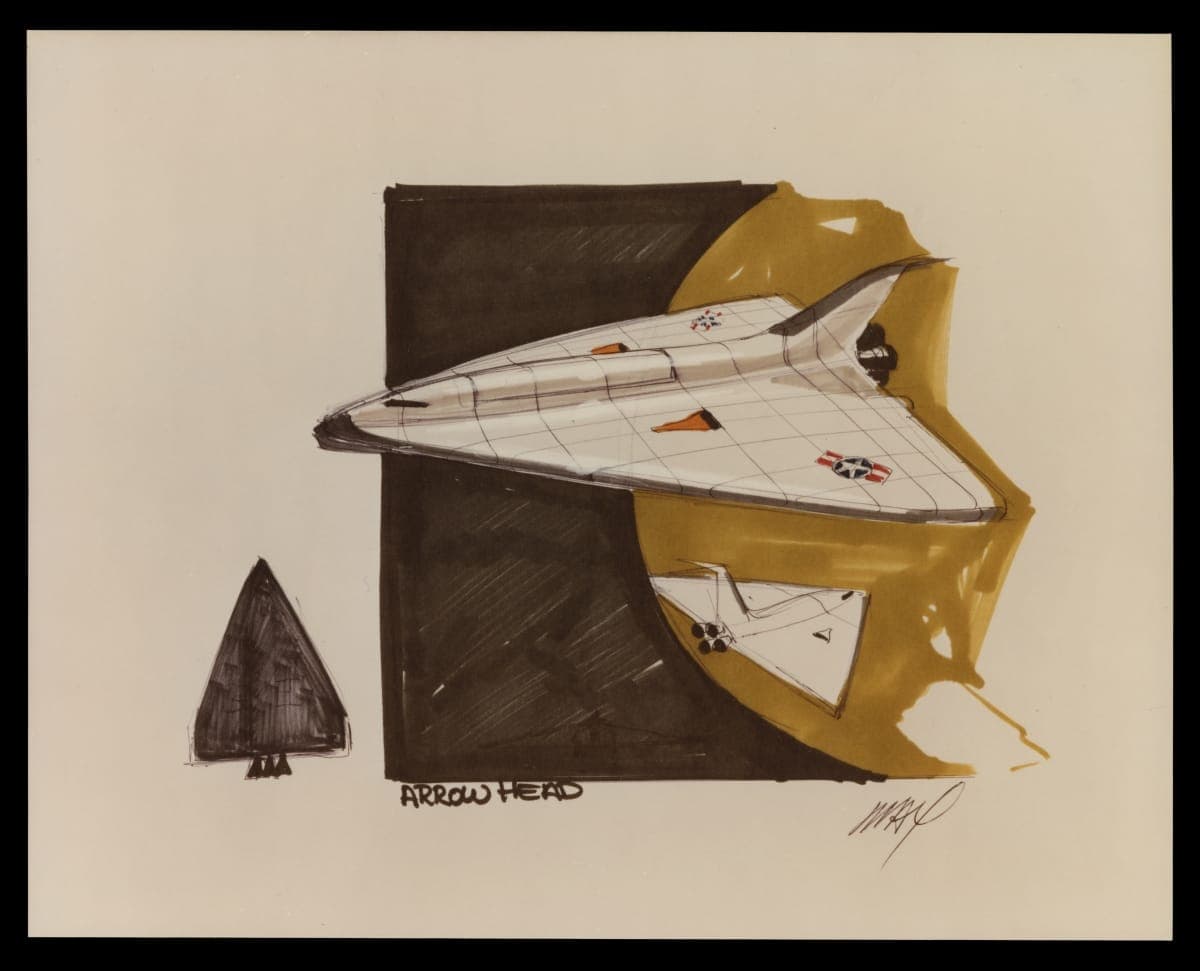 Rendering of Spacecraft Design Concept by William L. Mitchell Design, circa 1980