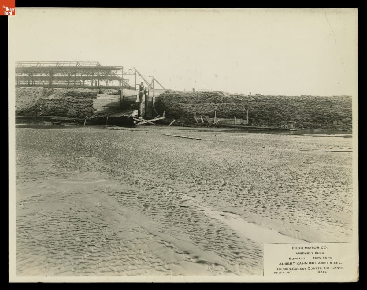 Construction Progress, Ford Motor Company Assembly Plant, Buffalo, New York, 1930