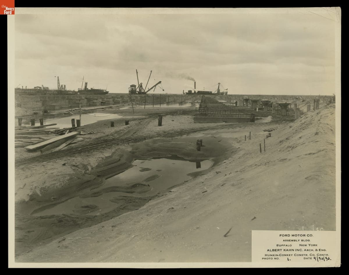 Construction Progress, Ford Motor Company Assembly Plant, Buffalo, New York, September 30, 1930