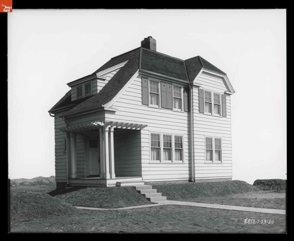 "Type D" Model Home in the Ford Homes District, Dearborn, Michigan, March 1920