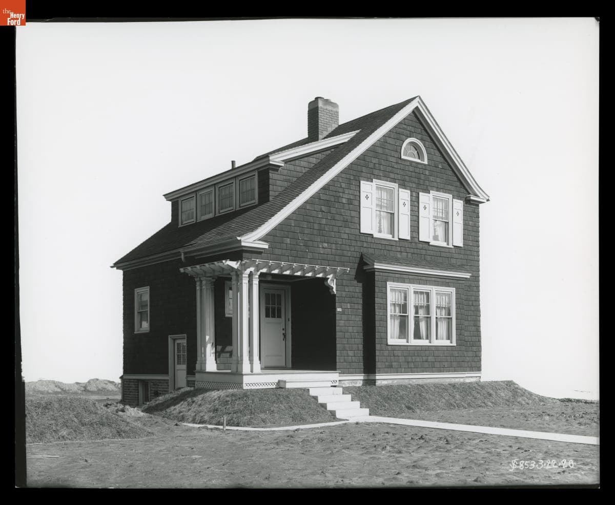 "Type B" Model Home in the Ford Homes District, Dearborn, Michigan, March 1920