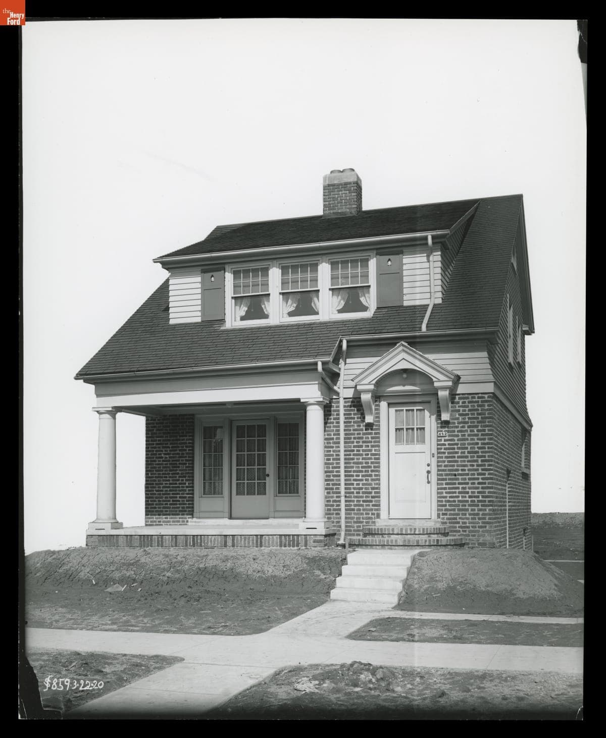 "Type C" Model Home in the Ford Homes District, Dearborn, Michigan, March 1920