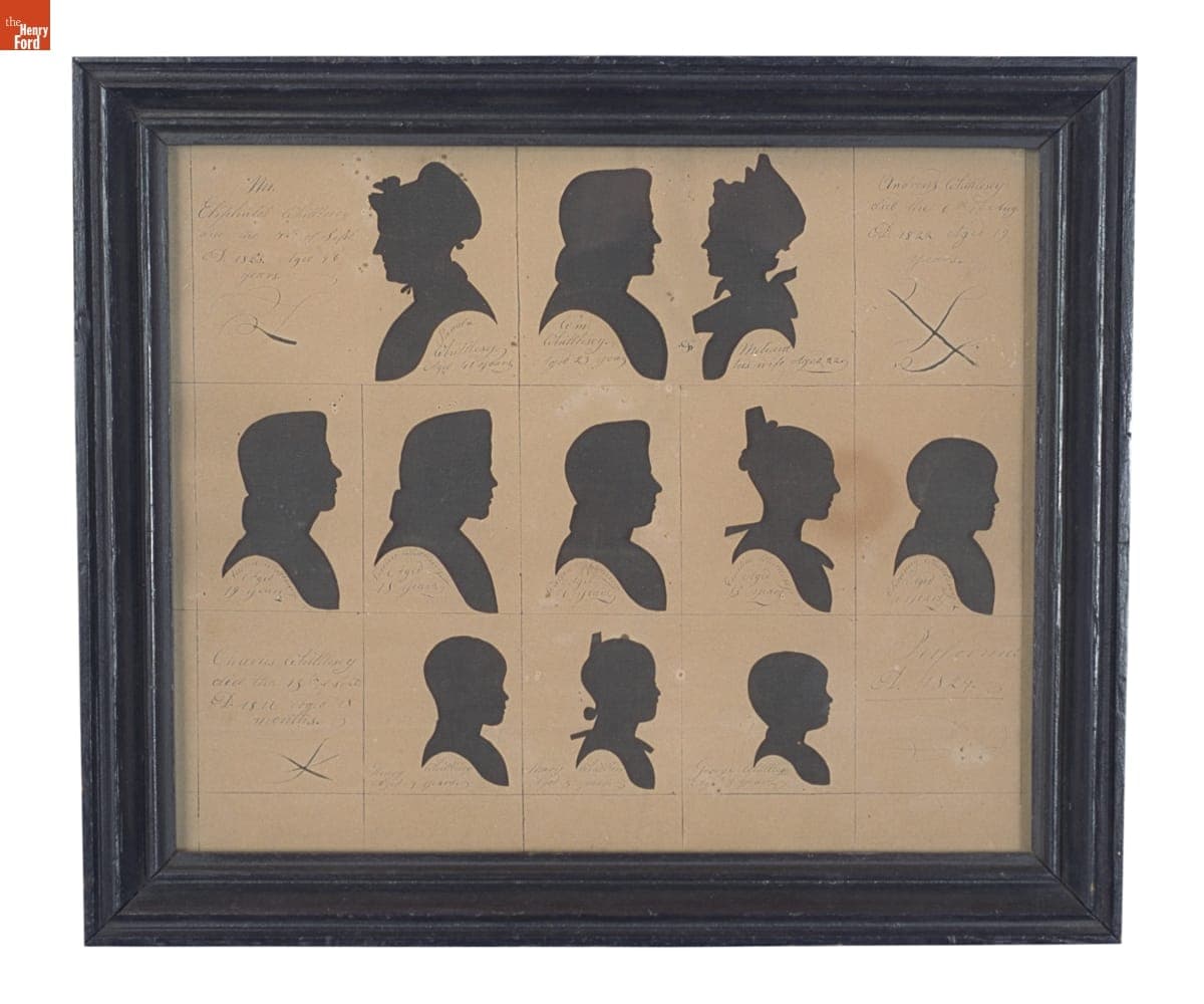 Silhouettes of the Whittlesey Family, 1824