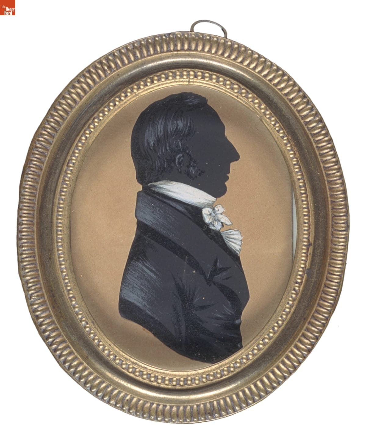 Silhouette of Man with White Cravat, 1820-1830