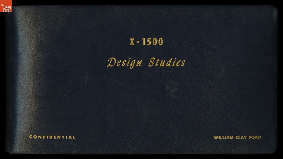 Portfolio relating to Continental Mark II Design, "X-1500 Design Studies," circa 1953