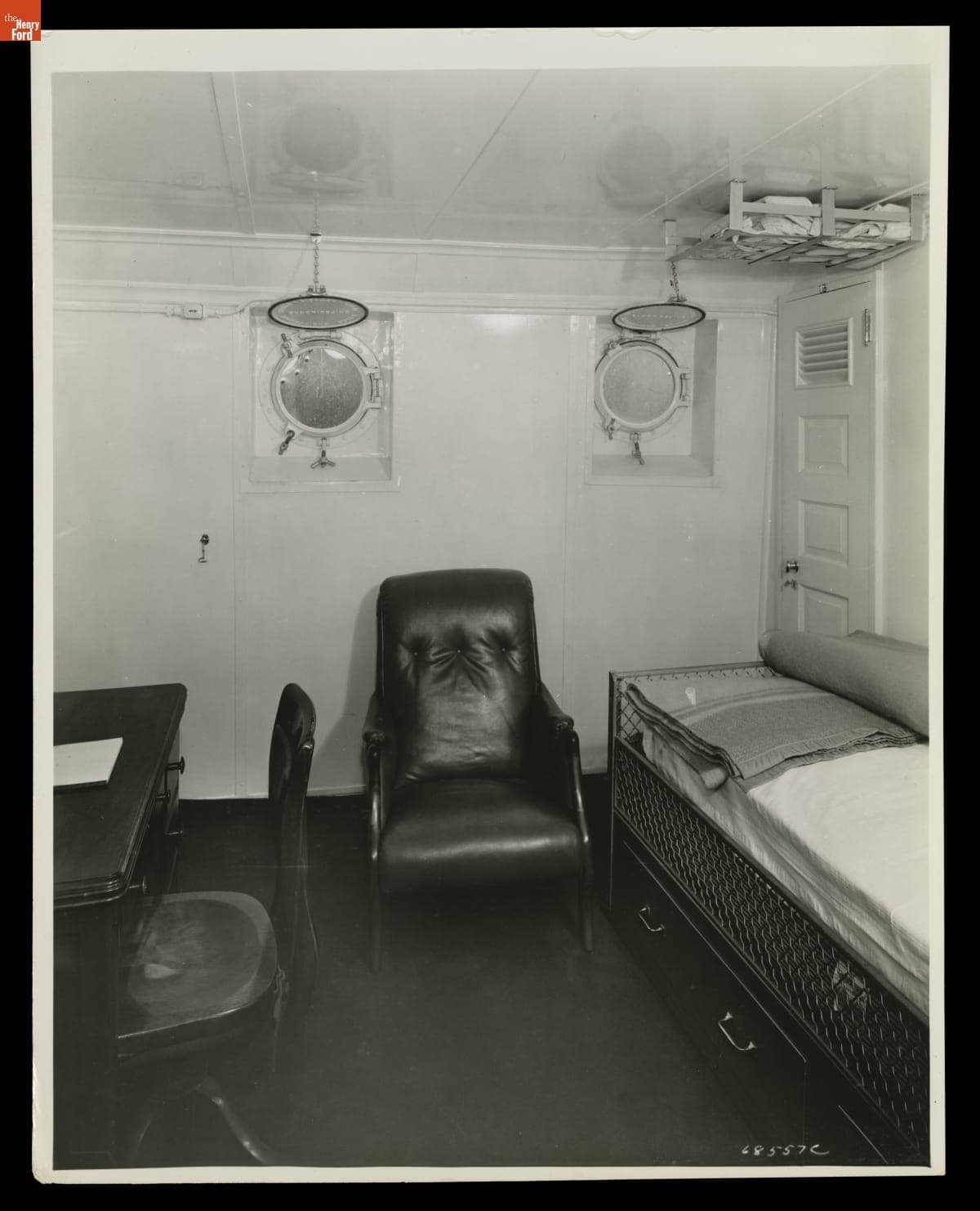 Cabin aboard the Ford Motor Company Ship Green Island, July 1937
