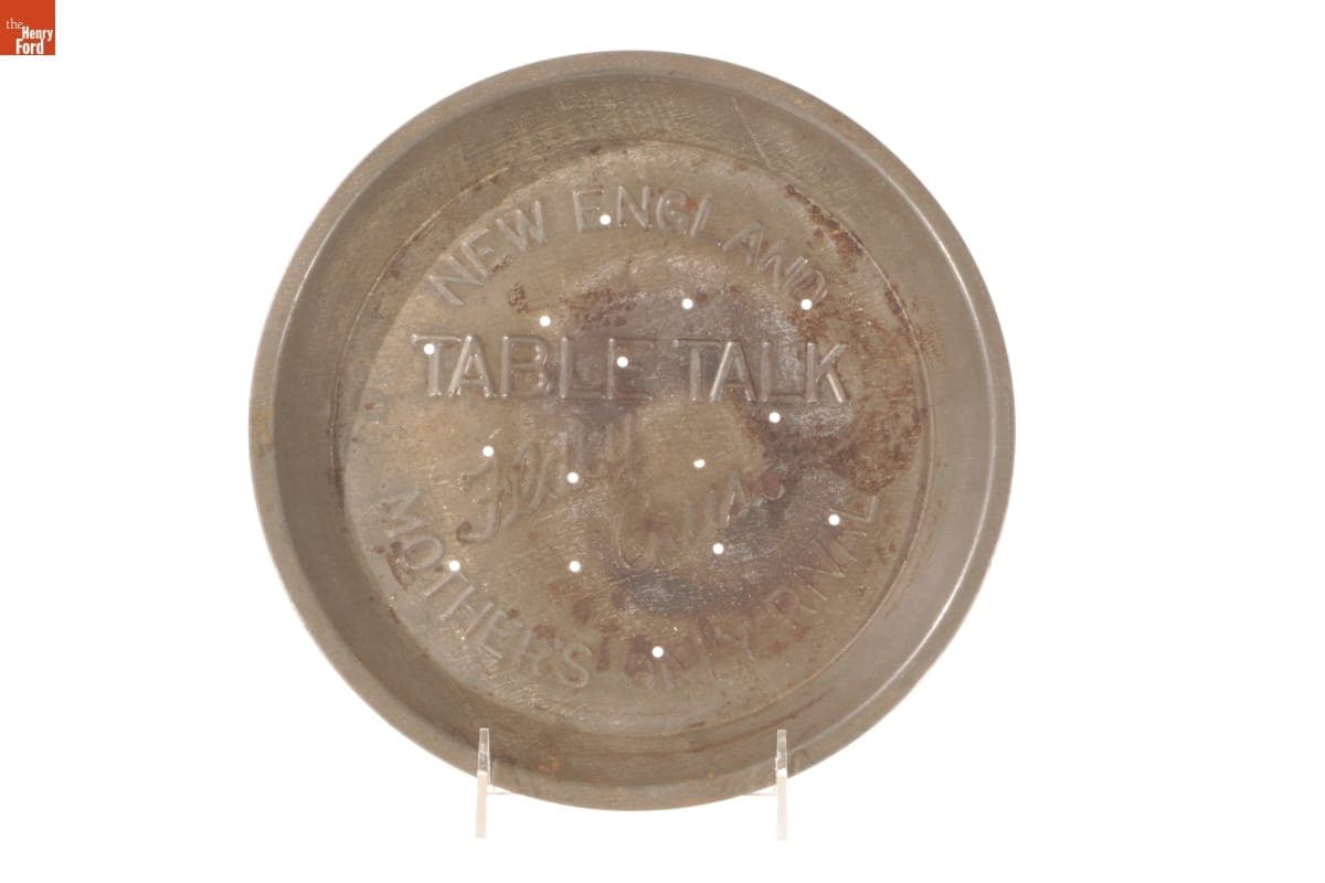 Table Talk Pie Plate, 1930-1970