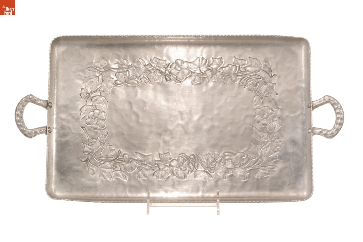 Everlast "Forged Flowers and Ivy Intaglio" Tray, 1938-1949