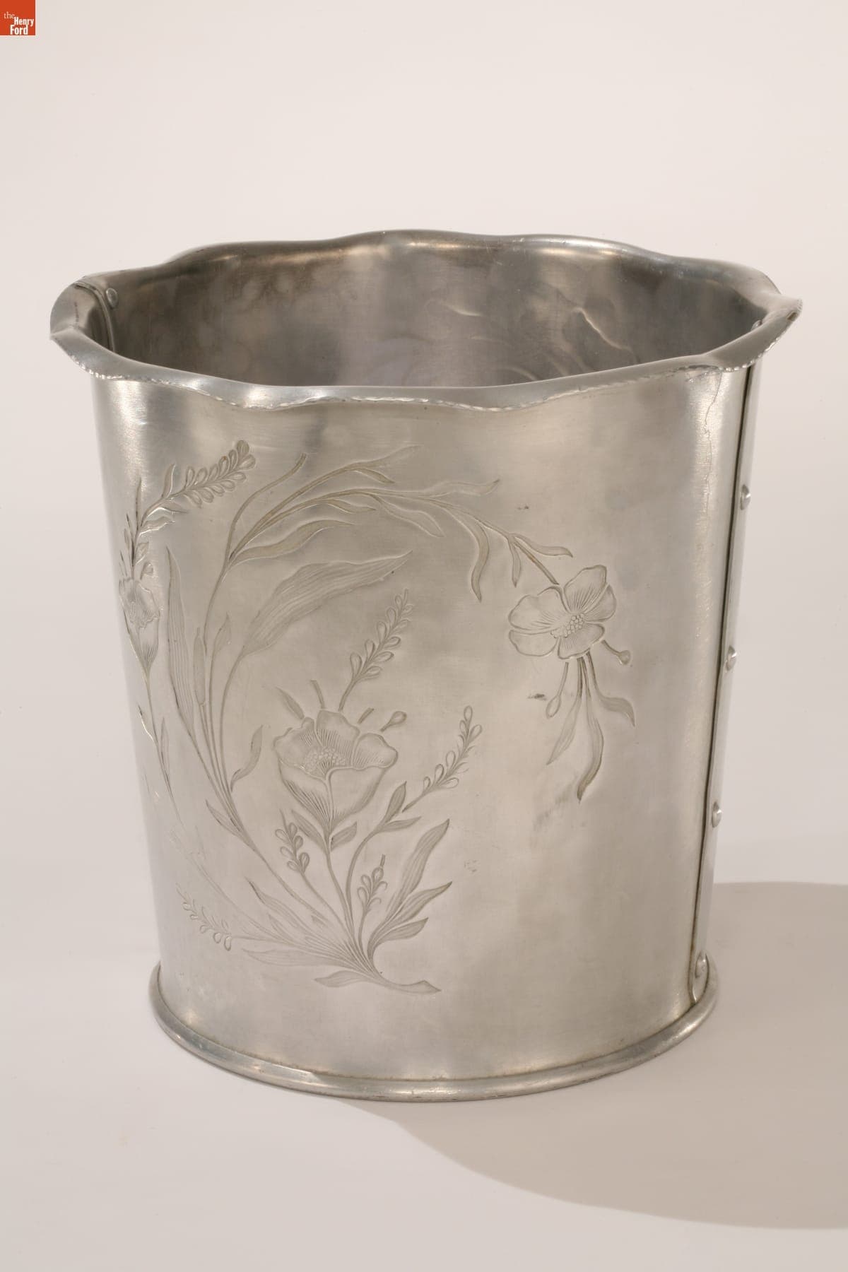 Everlast "Forged Wildflower" Wastebasket, 1947-1954