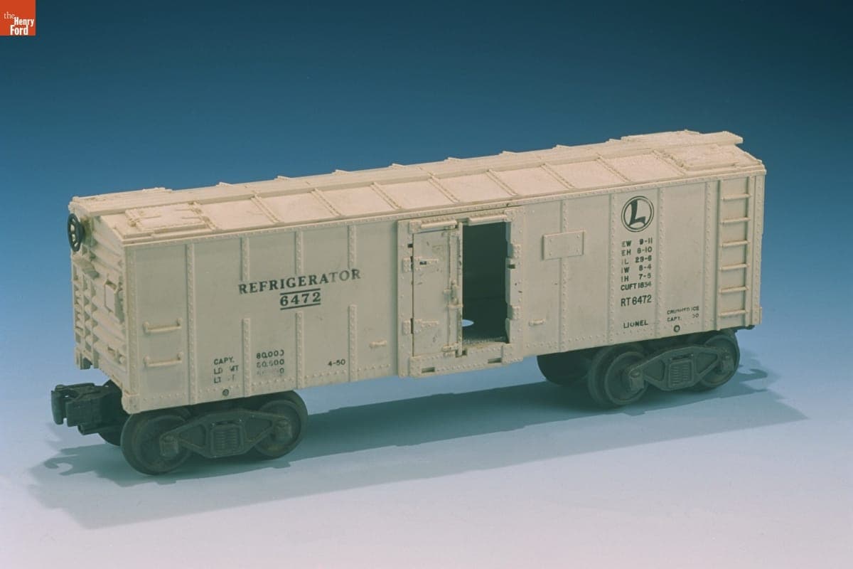 Toy Railroad Refrigerator Car, 1950
