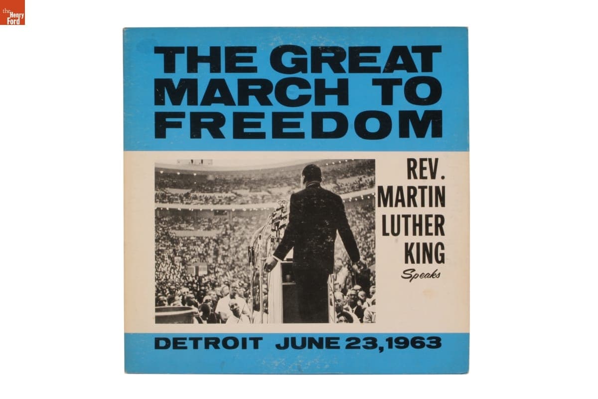 Record Album, "The Great March to Freedom: Rev. Martin Luther King Speaks," June 23, 1963