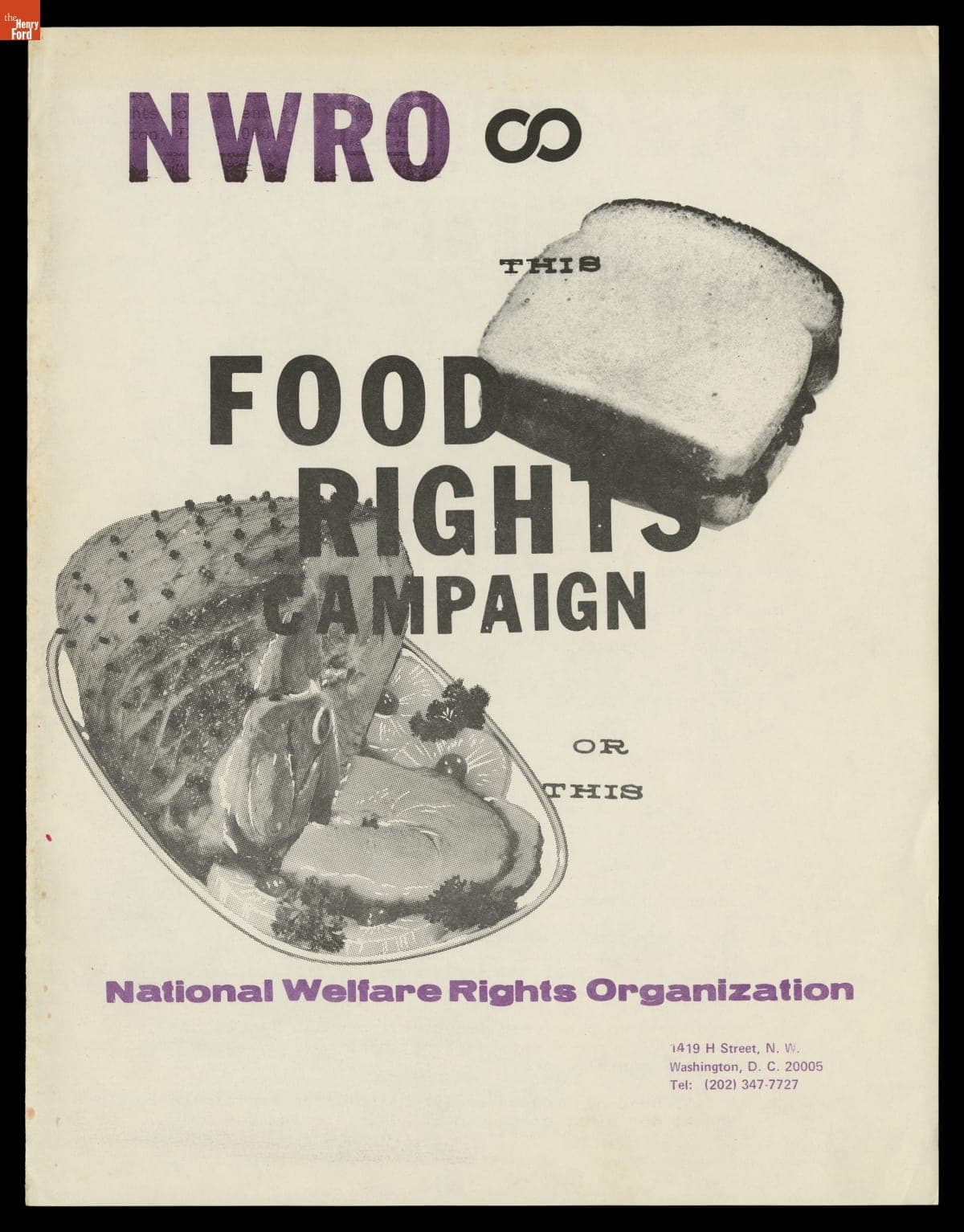 Information Packet, National Welfare Rights Organization Food Rights Campaign, circa 1974