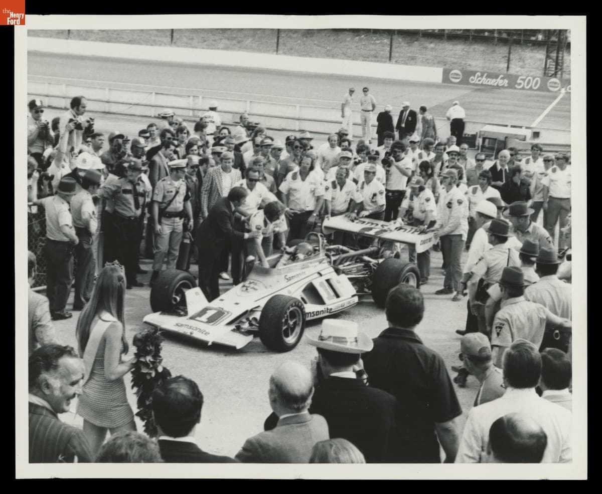 Parnelli/Offy Race Car Driven by Joe Leonard in the 1972 Schaefer 500, July 1972