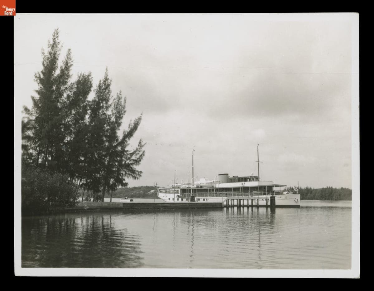 Edsel Ford's Yacht, "Onika," at Hobe Sound, Florida, circa 1930