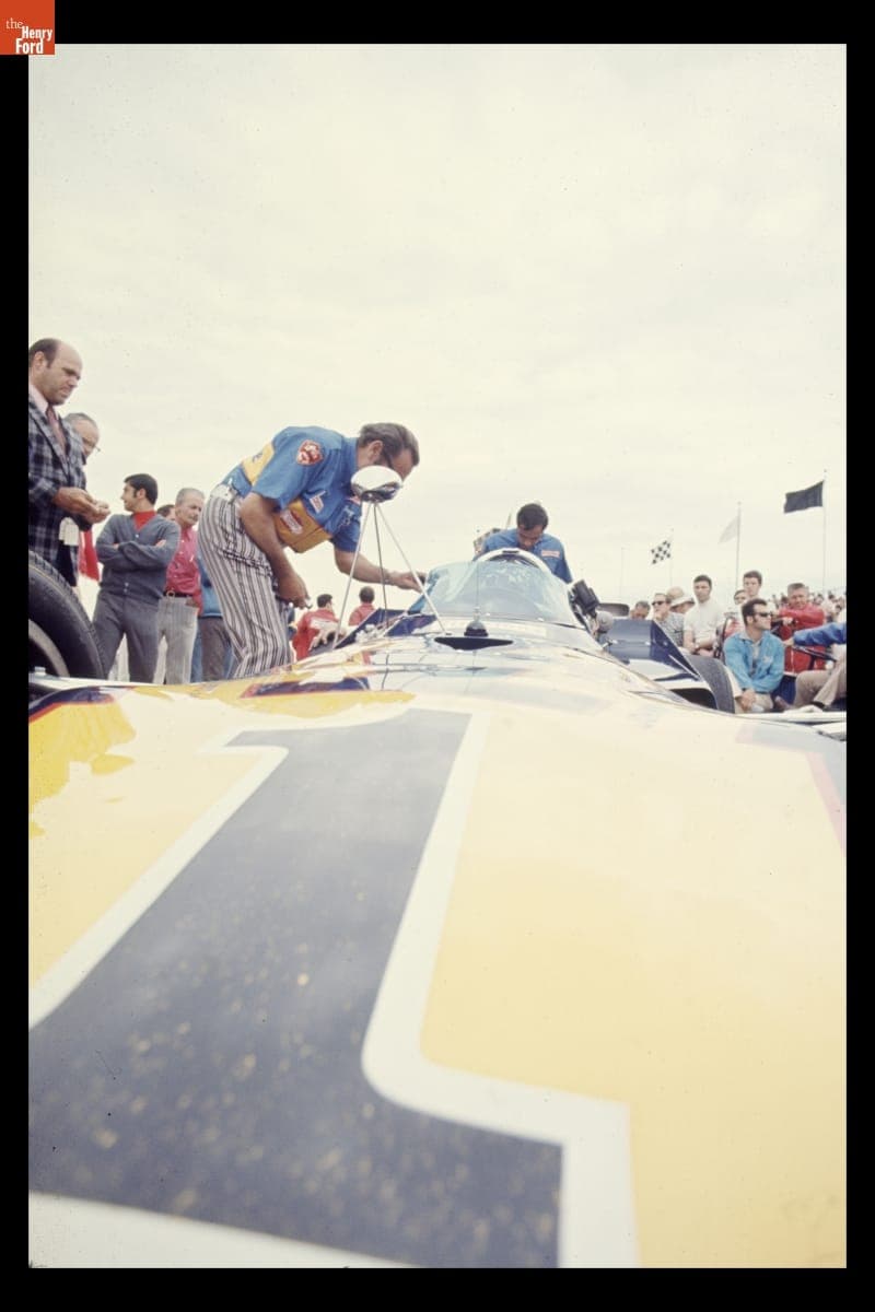 Colt/Ford Race Car Driven by Al Unser in the Indianapolis 500, May 1971