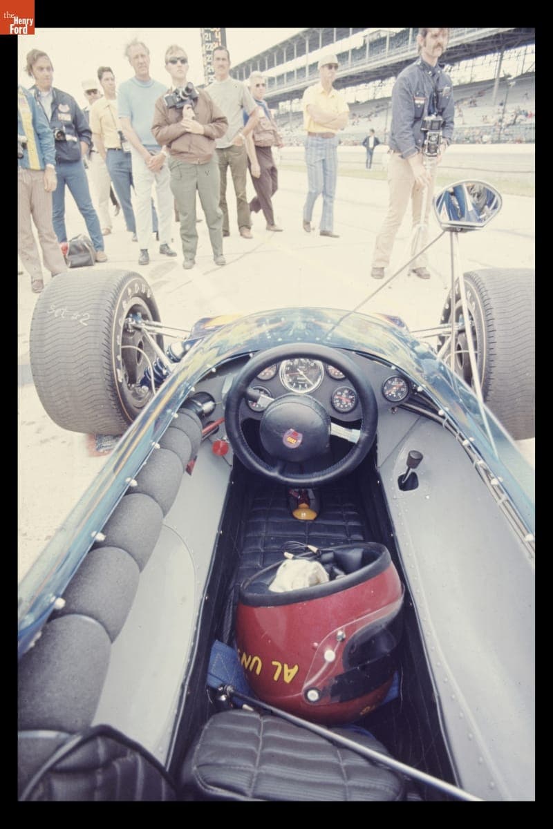 Colt/Ford Race Car Driven by Al Unser in the Indianapolis 500, May 1971