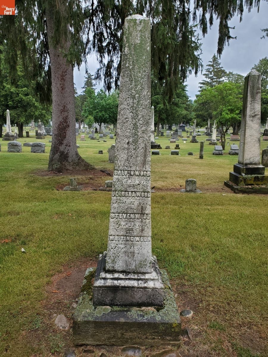 Wood Family Gravesite, Tecumseh, Michigan, June 2021