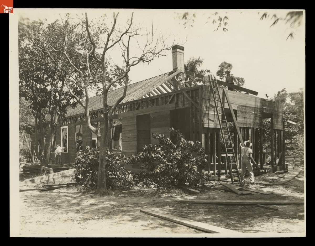 Dismantling the Fort Myers Laboratory at its Original Site, June 1928