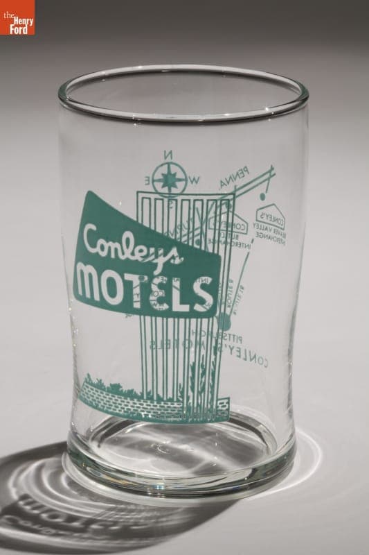 Conley's Motel Drinking Glass, 1950-1970