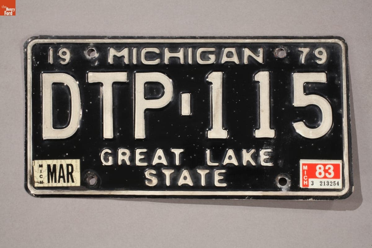 Michigan License Plate, 1979