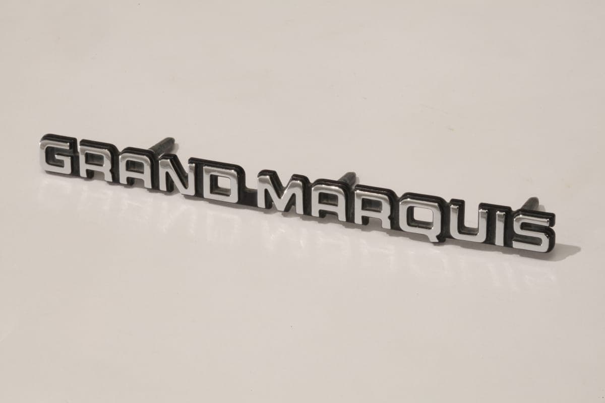 Mercury Grand Marquis Nameplate, 1980-1990