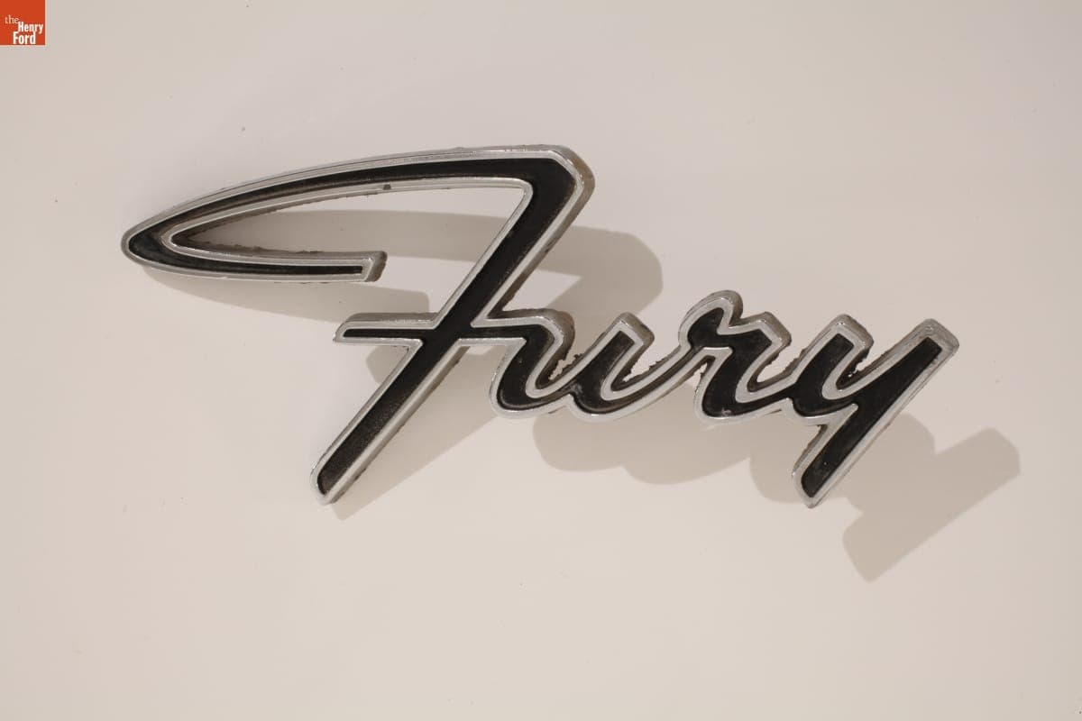 Plymouth Fury Nameplate, circa 1965