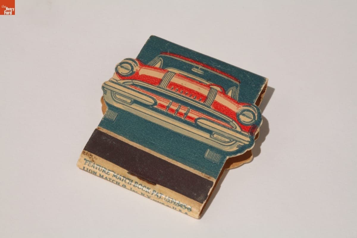 Pontiac V-8 Matchbook, 1955