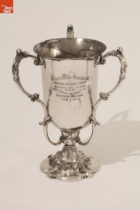Trophy Won by William Knipper Driving a Chalmers-Detroit Automobile, 1909
