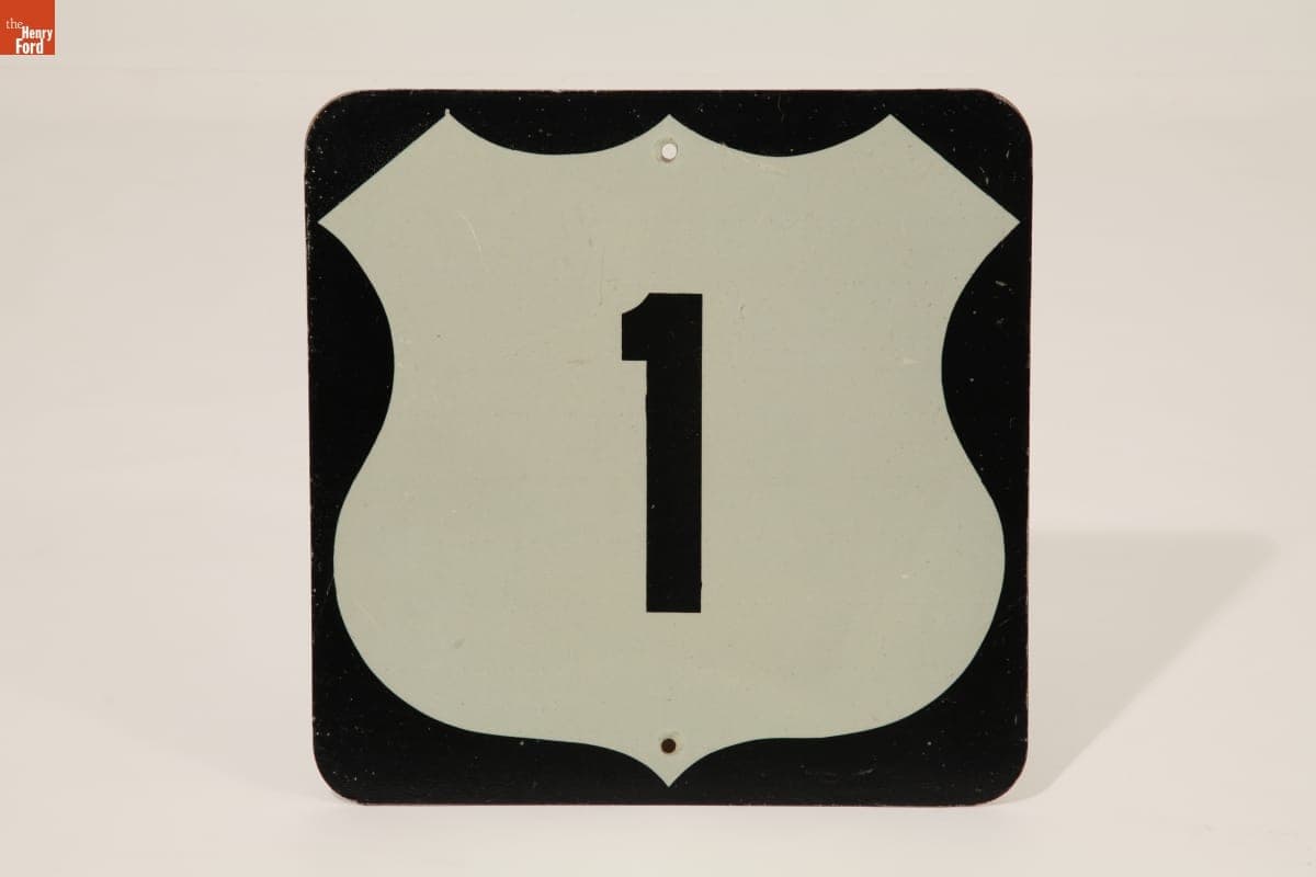 U.S. Route 1 Sign, circa 1950
