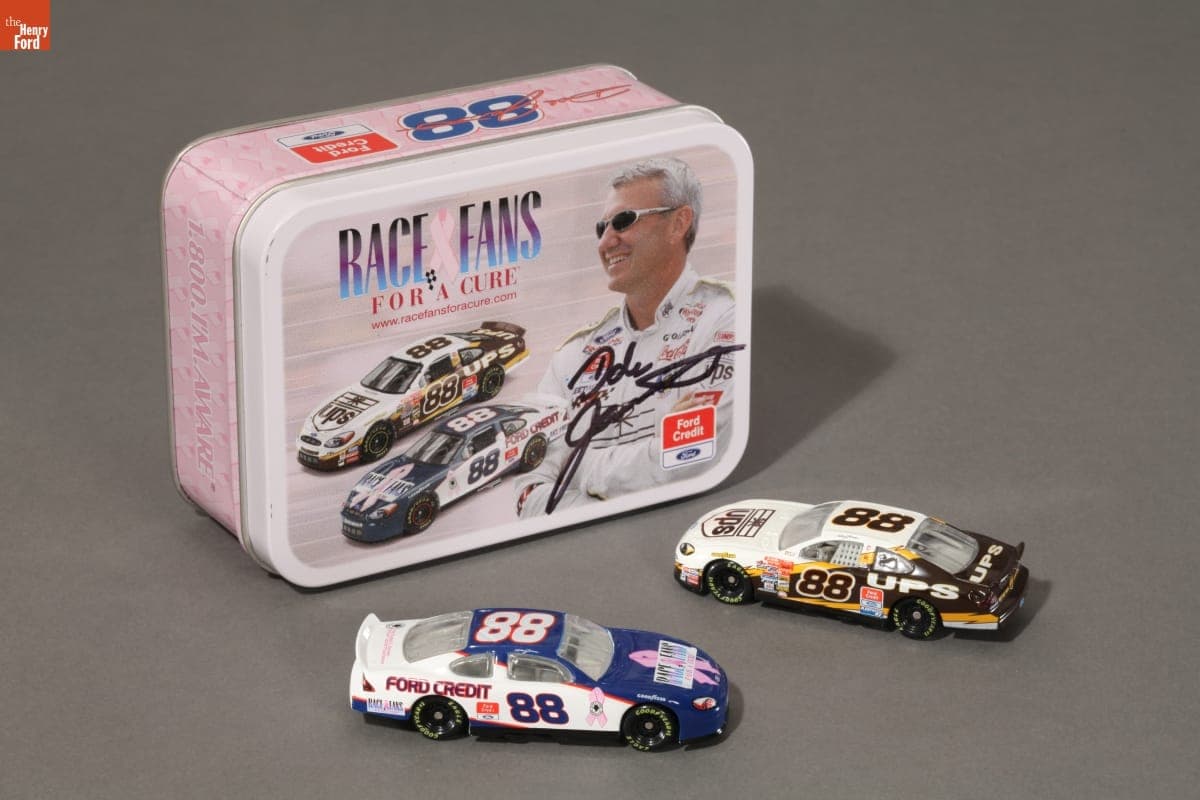 Race Fans For a Cure Collectible Car Set Autographed by Dale Jarrett, 2000