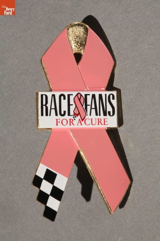 Race Fans For a Cure Breast Cancer Awareness Pin, 1999-2004