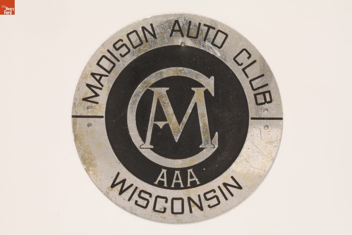 Madison Automobile Club Badge, 1920-1940