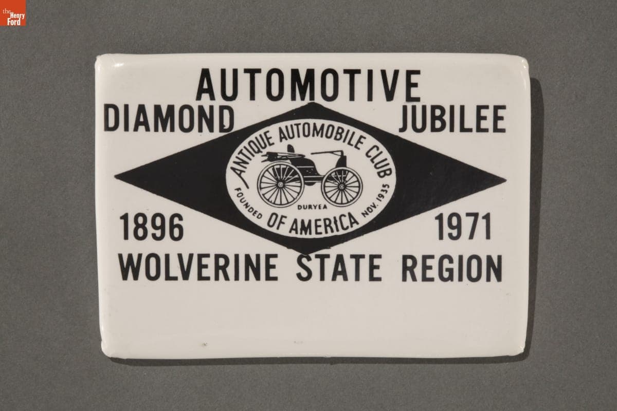 Antique Automobile Club of America Diamond Jubliee Pin, 1971