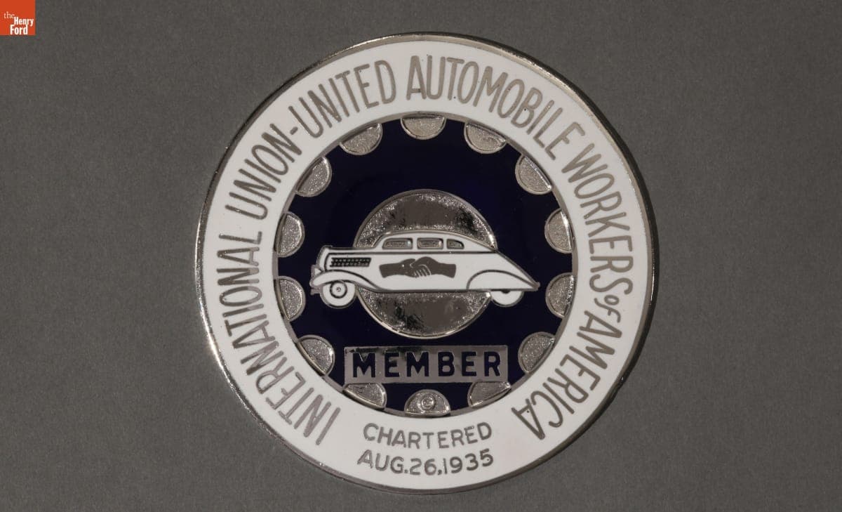United Automobile Workers of America Badge, 1935-1940