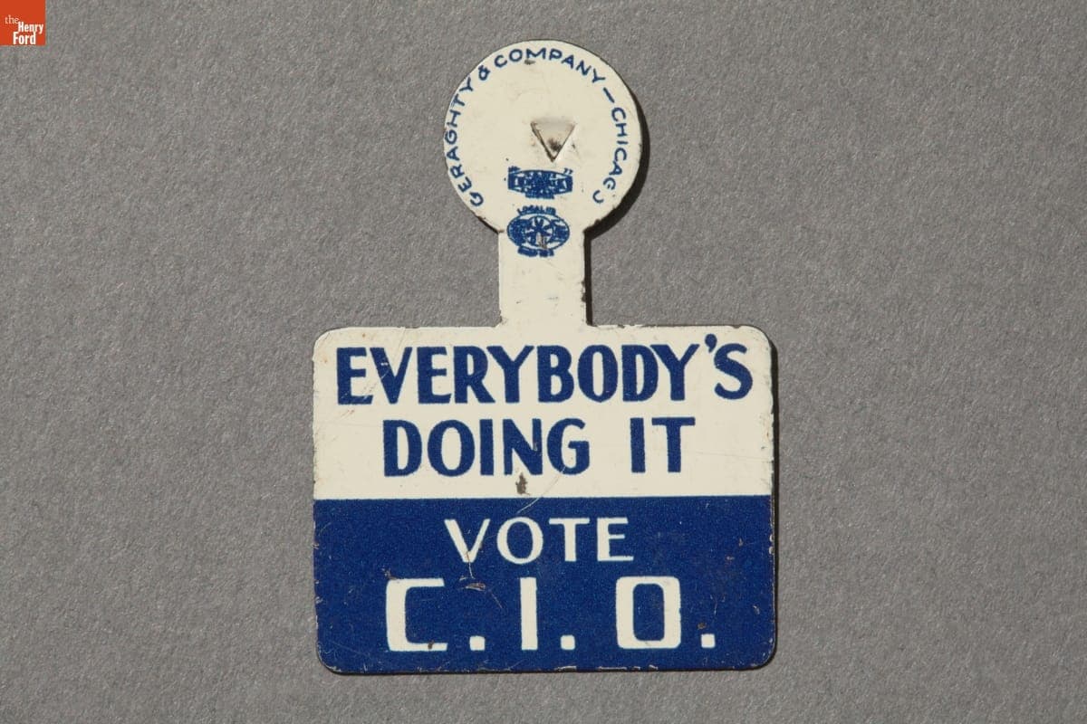 CIO Labor Union Badge, 1932-1942