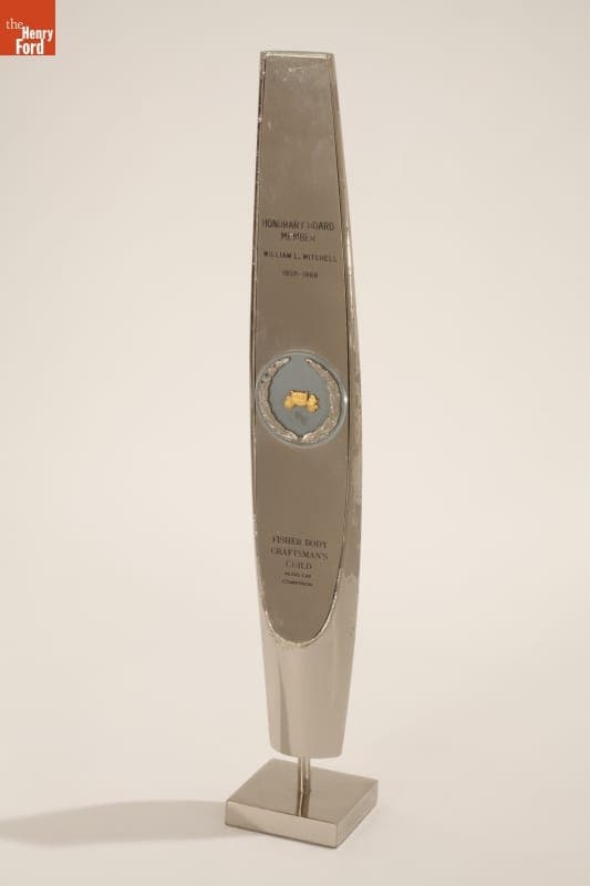 Fisher Body Craftsman's Guild Honorary Board Member Award Presented to William Mitchell, 1968