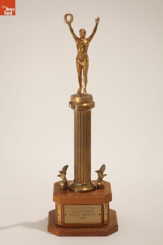 NASCAR Grand National Racing Trophy Won by Buck Baker, 1956