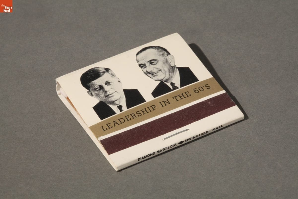 Kennedy & Johnson, "Leadership in the '60s," Matchbook, 1961