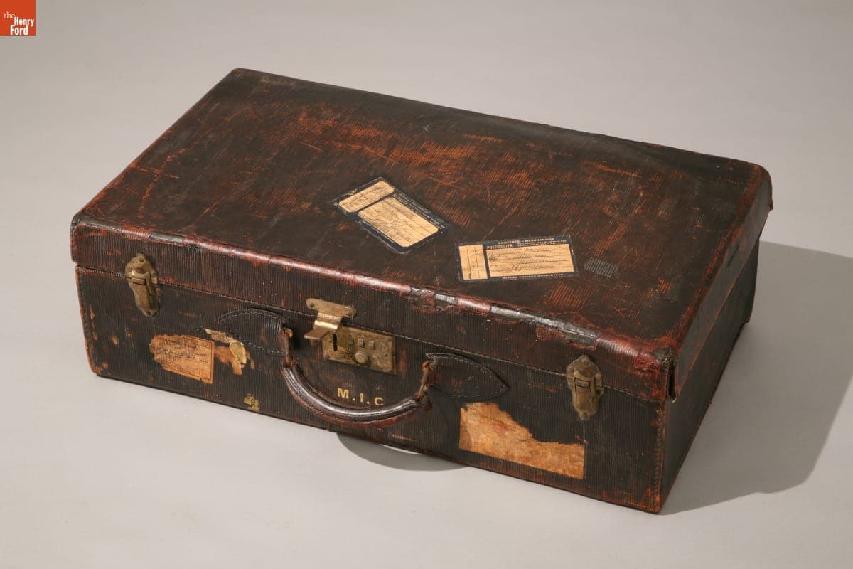 Suitcase Used by Novelists Mary Ilsley Chapman and John Stanton Chapman