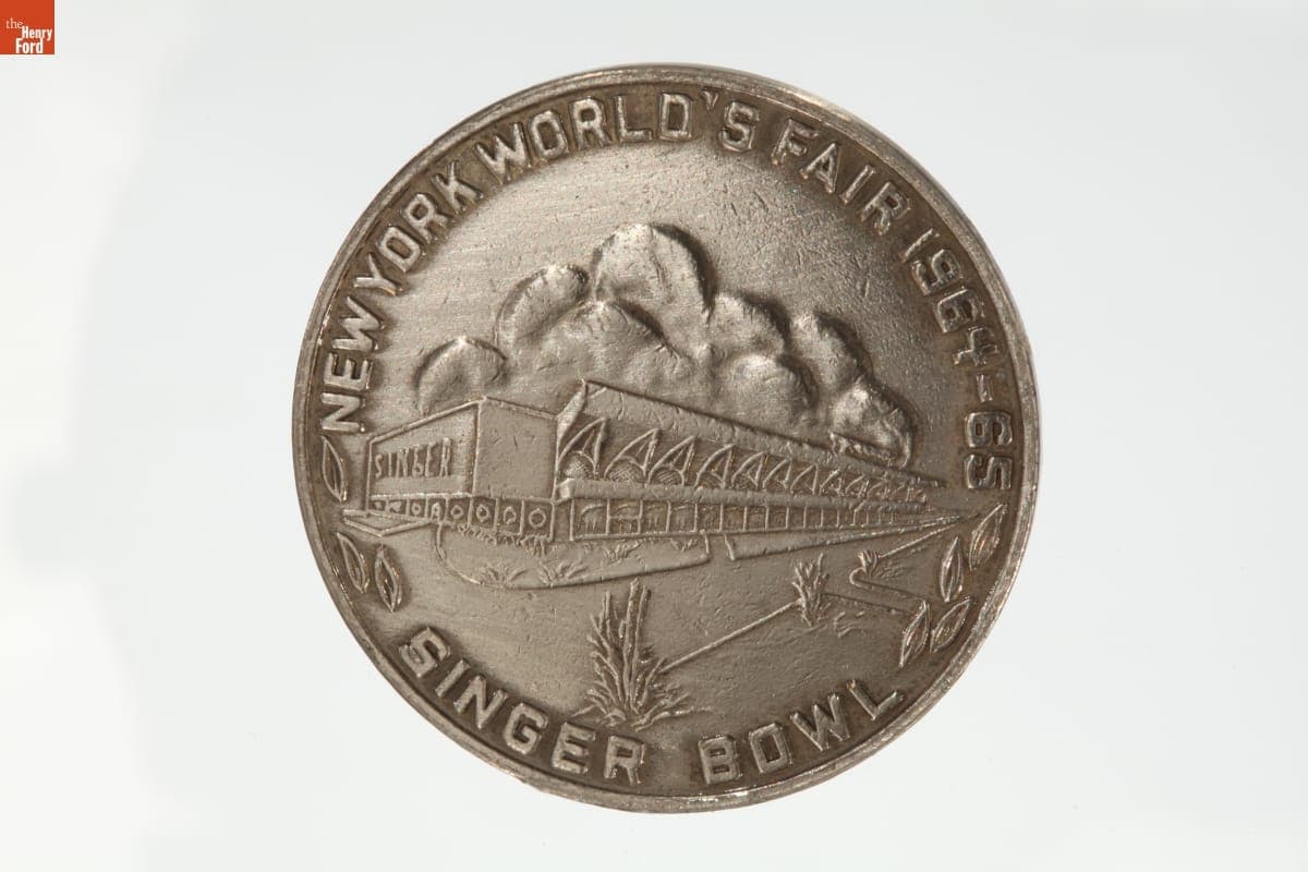 Singer Bowl Medal From New York World's Fair, 1964
