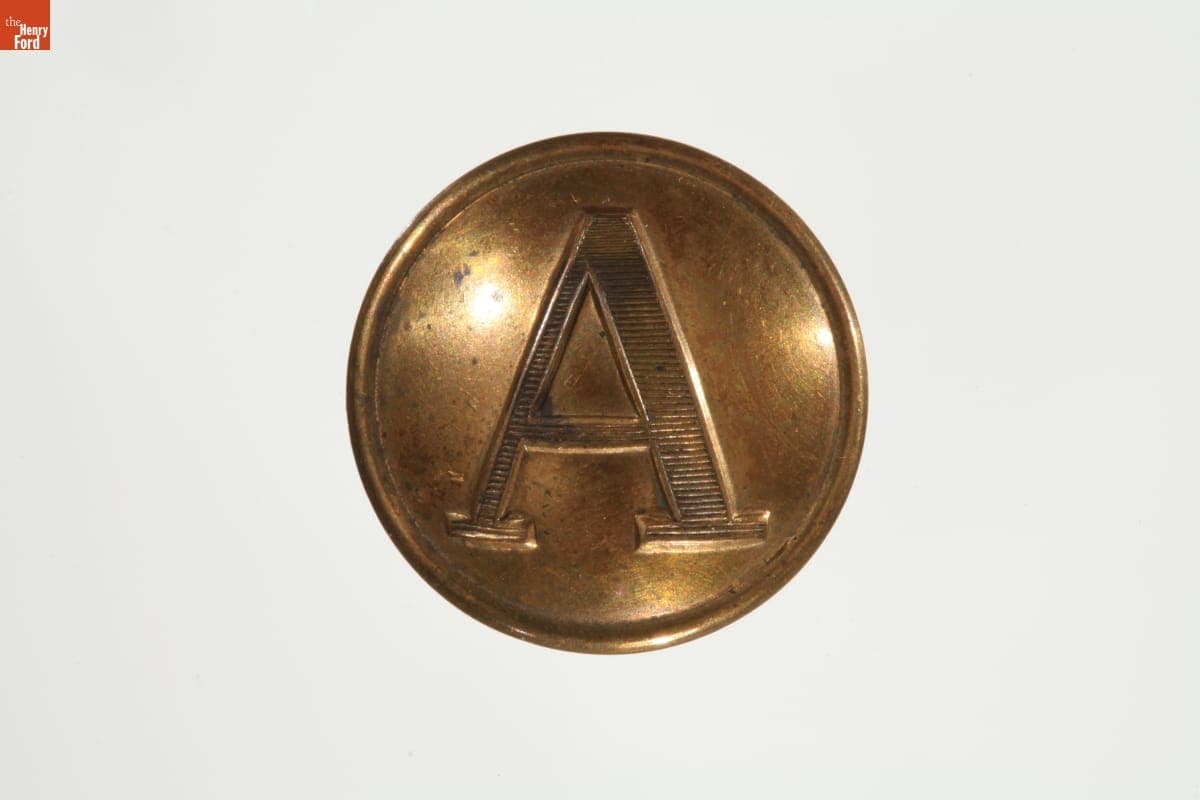 Confederate Artillery Uniform Button, 1861-1864