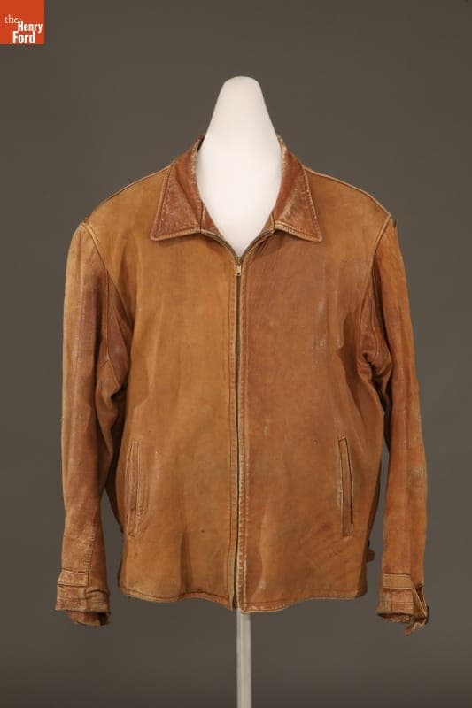 Leather Jacket Worn by Charles Lindbergh, 1945-1955