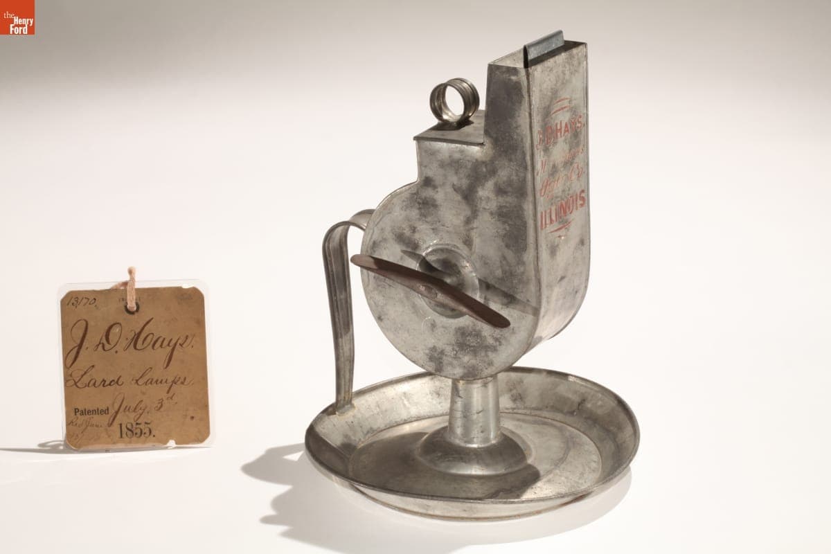 Patent Model of Lard Lamp, 1855
