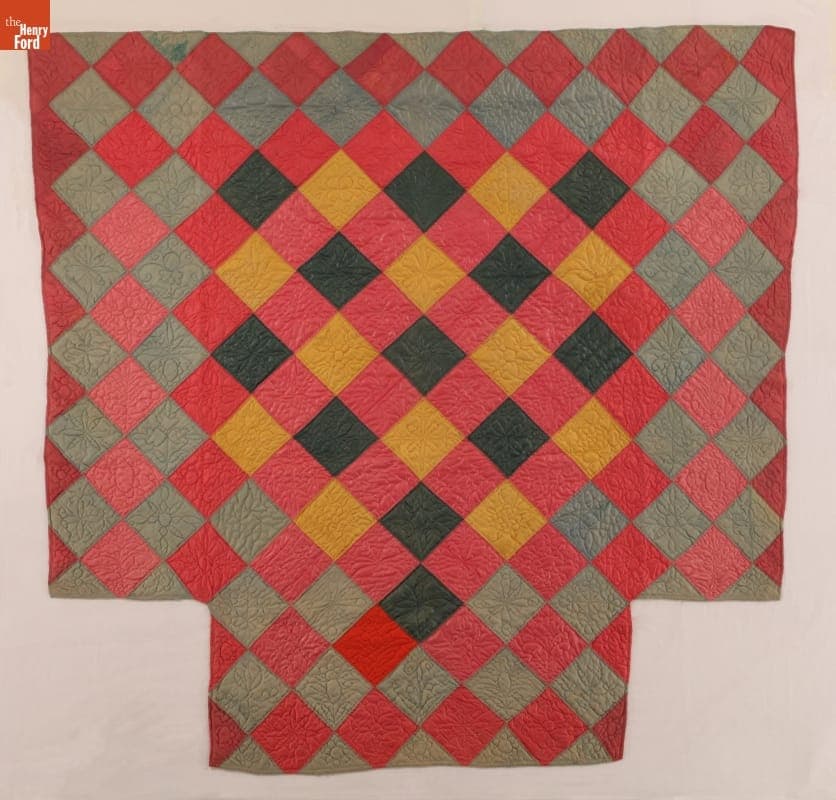 Diamond One Patch Quilt, circa 1800