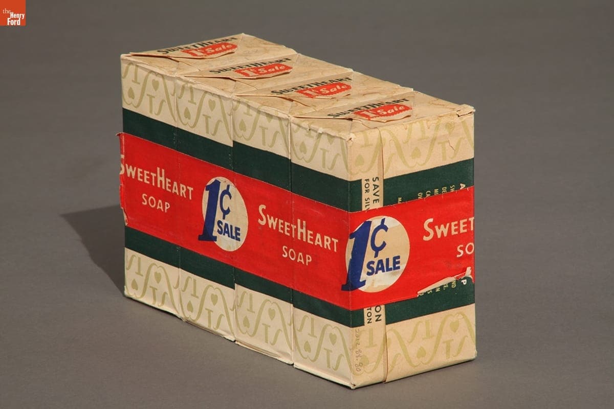 SweetHeart Toilet Soap, 1 Cent Sale, 1930-1949