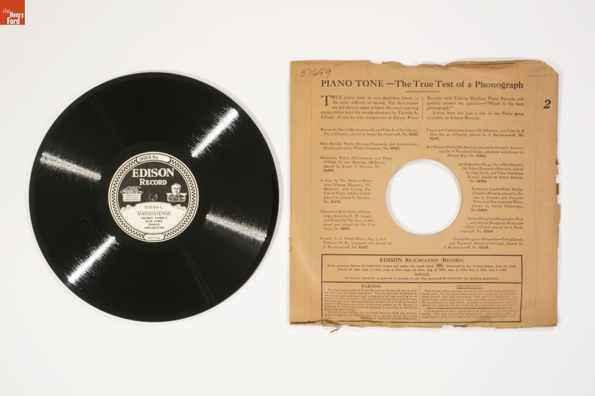 Edison Diamond Disc Record, "Varsovienne" and "Heel and Toe Polka," 1926