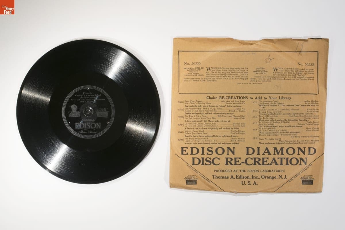 Edison Diamond Disc Record, "Jazzola" / "Frenchie Come to Yankee Land," 1919