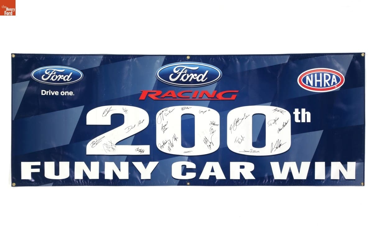 Ford Racing 200th Funny Car Win Banner, 2011
