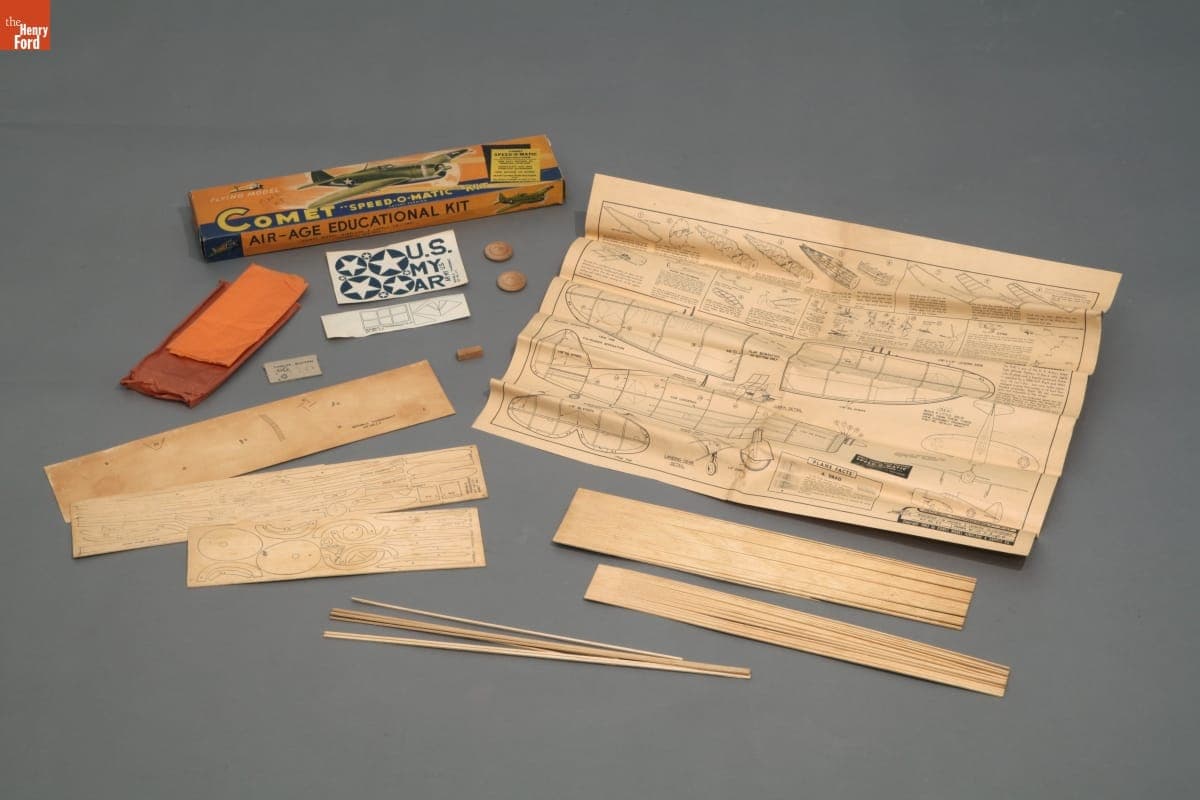Comet "Speed-O-Matic" Model Airplane Kit, circa 1946