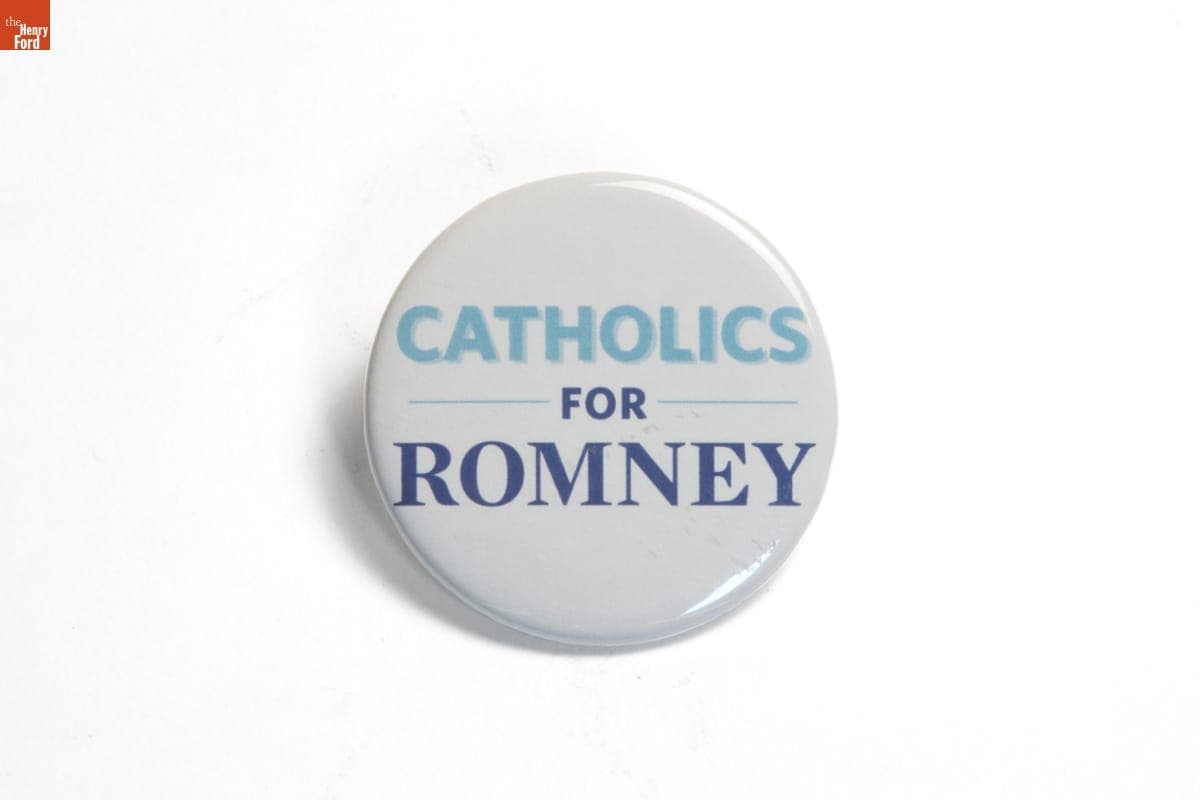 Catholics for Romney Button, 2012